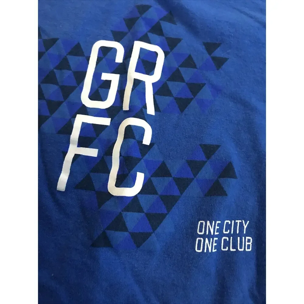 Grand Rapids Football‎ Club Womens XXL Blue tee Gildan Soft